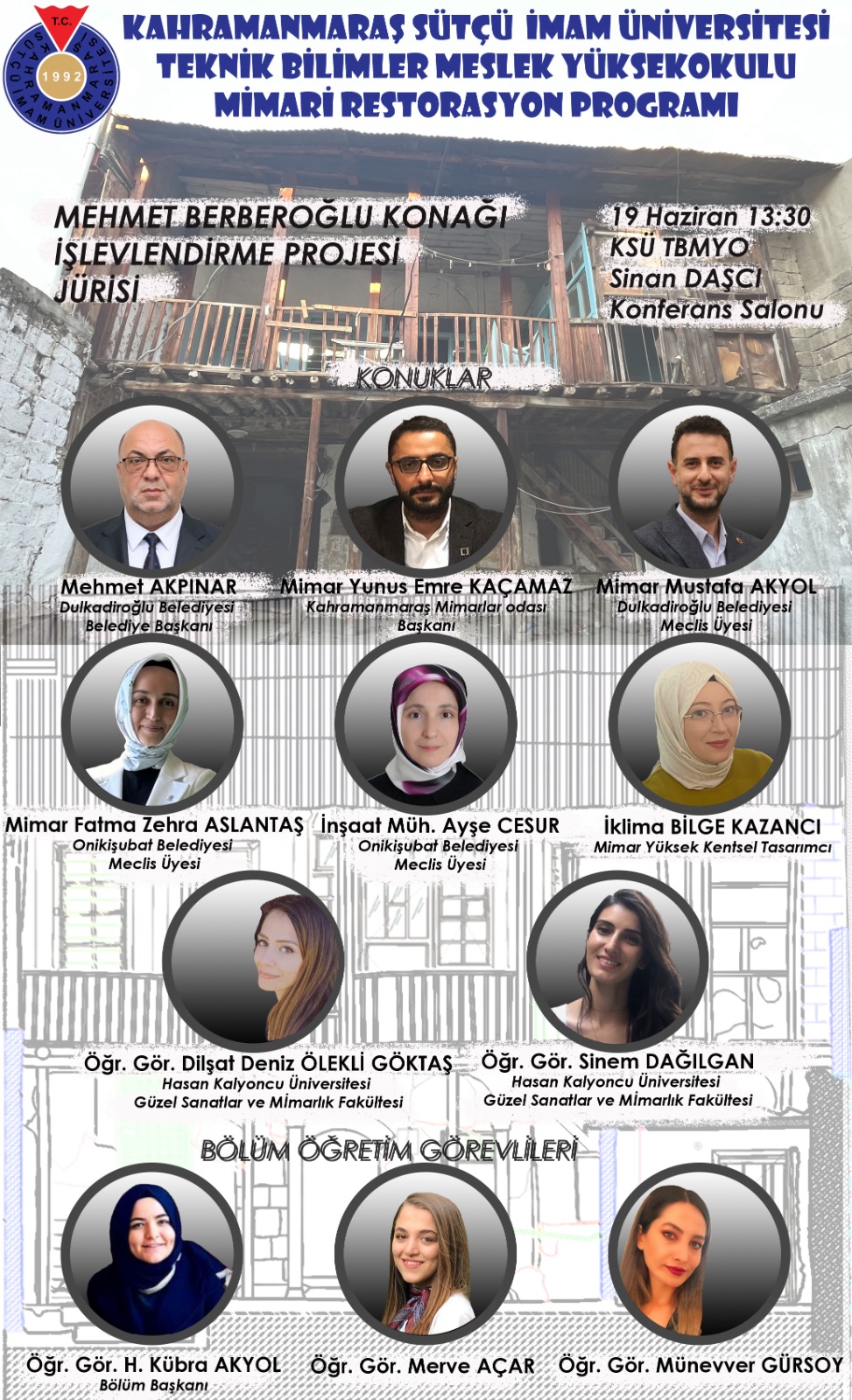 Mimari Restorasyon Programı Bitirme Projesi (Mehmet Berberoğlu Konağı İşlevlendirme) 